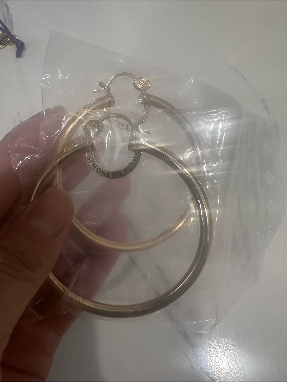 Large Gold Hoop Earrings for Women by - Picture 4 of 5